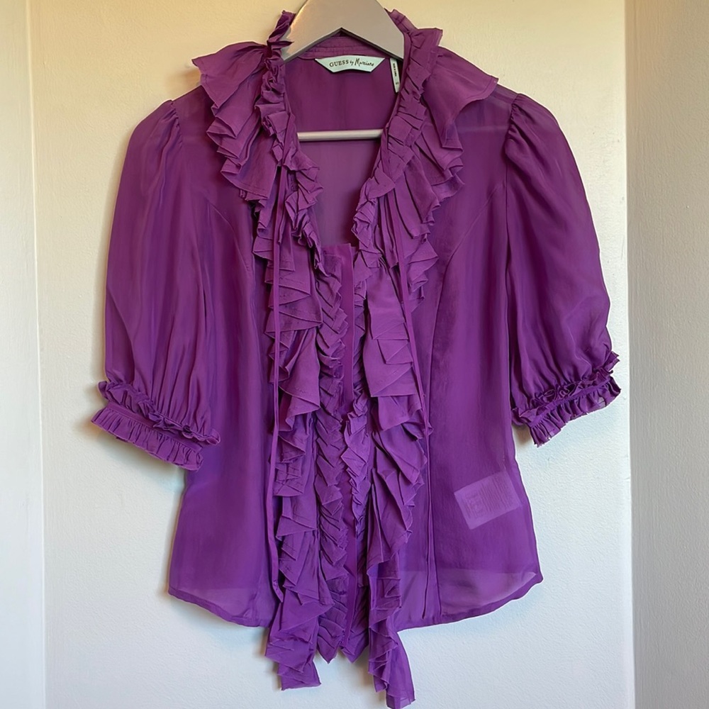 Marciano Purple Blouse - Size XS